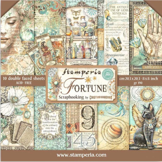 Stamperia - FORTUNE 8x8 - scrapbookové papíry