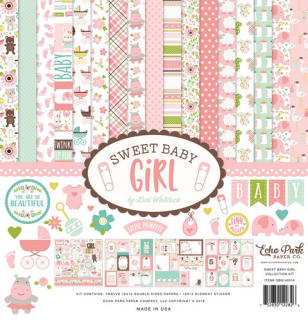 Echo Park - SWEET BABY GIRL Collection Kit - kompletní sada