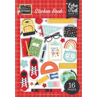 *** Echo Park - I LOVE SCHOOL Sticker Book - samolepky (1/2 sady)