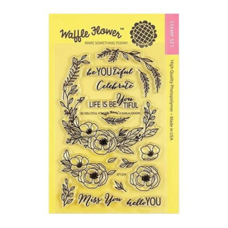 *** Waffle Flower - BE YOU TIFUL - silikonová razítka