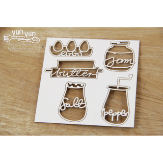 Scrapiniec (3743) - YUM YUM / BREAKFAST - katonové výřezy