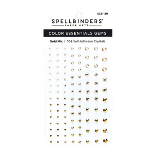 Spellbinders - GEMS / GOLD MIX - samolepicí kamínky