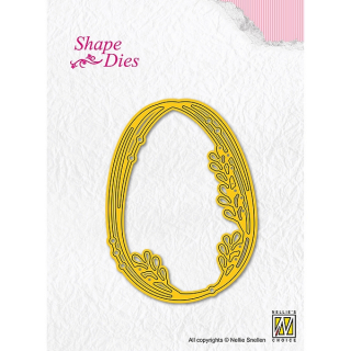*** Nellie Snellen - FRAME EGGSHAPE - vyřezávací šablony