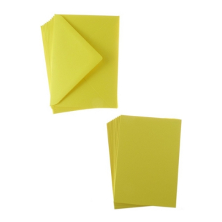 Sweet Dixie - A6 CARDS & ENVELOPES / LEMON (10 ks) - přání s obálkou