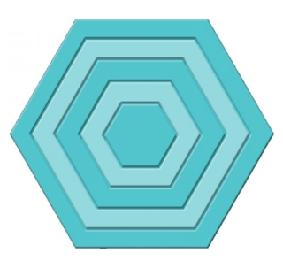 Sweet Dixie - NESTING HEXAGONS - vyřezávací šablony