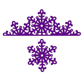 *** Sweet Dixie - SNOWFLAKE EDGE - vyřezávací šablony