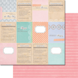 *** 7 Dots Studio - HOPEFULLY / Never Let Me Go - scrapbooková čtvrtka