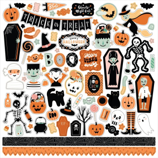 Echo Park - SPOOKTACULAR HALLOWEEN Element Stickers - samolepky