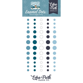 *** Echo Park - SNOWED IN Enamel Dots - enamelové tečky