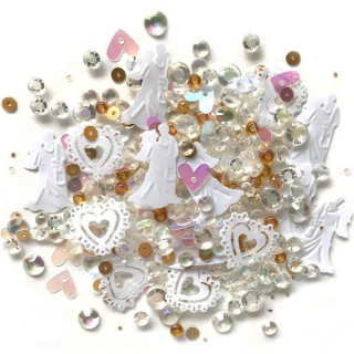 Buttons Galore - SPARKLETZ / JUST MARRIED - drobné ozdoby