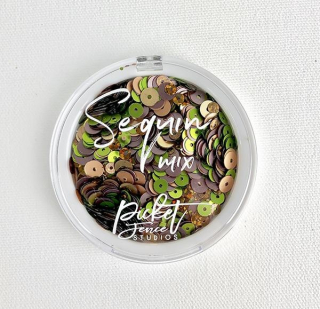 *** Picket Fence - SEQUIN MIX / BOURBON MAPLE SPLASH - flitry