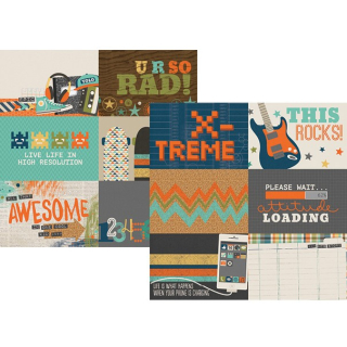 *** Simple Stories - SO RAD 4x6 Journaling Cards - scrap. čtvrtka