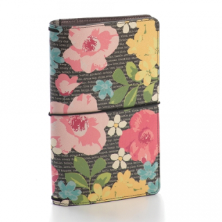 Simple Stories - TRAVELER´S NOTEBOOK / TYPEWRITER FLORAL - cestovní deník
