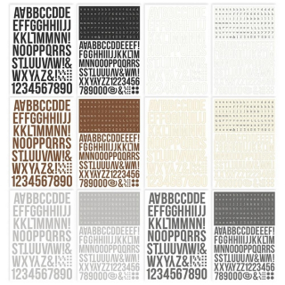 Simple Stories - COLOR VIBE / BASICS Alpha Sticker Book - samolepky
