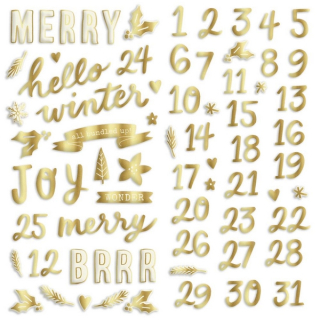 *** Simple Stories - WINTER COTTAGE Foam Stickers - 3D samolepky