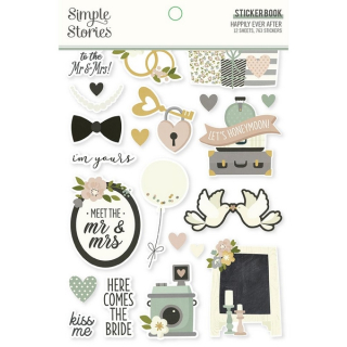 Simple Stories - HAPPILY EVER AFTER Sticker Book - samolepky