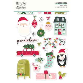 Simple Stories - HOLLY DAYS Sticker Book - diářové samolepky