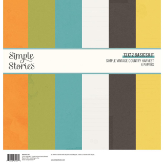 *** Simple Stories - SIMPLE VINTAGE COUNTRY HARVEST Basics Kit - kompletní sada