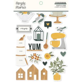 Simple Stories - HEARTH & HOME Sticker Book - diářové samolepky