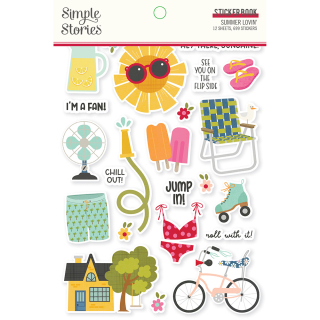 Simple Stories - SUMMER LOVIN´ Sticker Book - diářové samolepky