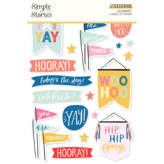 Simple Stories - CELEBRATE! Sticker Book - diářové samolepky