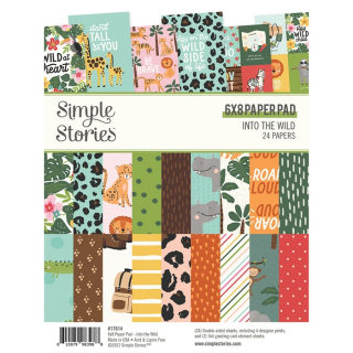 *** Simple Stories - INTO THE WILD 6x8 Paper Pad - scrapbookové čtvrtky