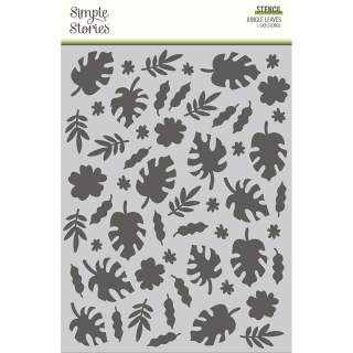 Simple Stories - JUNGLE LEAVES 6x8 - šablona / maska