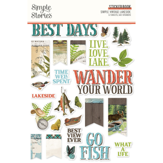 Simple Stories - SIMPLE VINTAGE LAKESIDE Sticker Book - samolepky