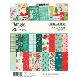 Simple Stories - MIX & A-MINGLE 6x8 Paper Pad - scrapbookové čtvrtky