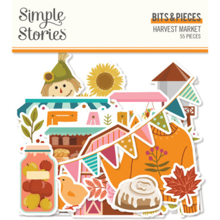 Simple Stories - HARVEST MARKET Bits & Pieces - papírové výřezy