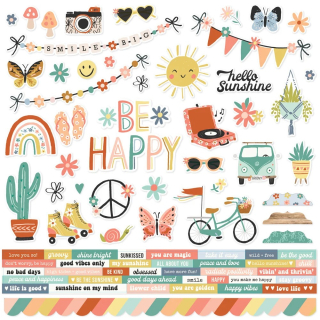 Simple Stories - BOHO SUNSHINE Combo Stickers - samolepky