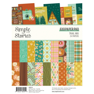 *** Simple Stories - TRAIL MIX 6x8 Paper Pad - scrapbookové čtvrtky