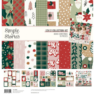 Simple Stories - BOHO CHRISTMAS Collection Kit - kompletní sada