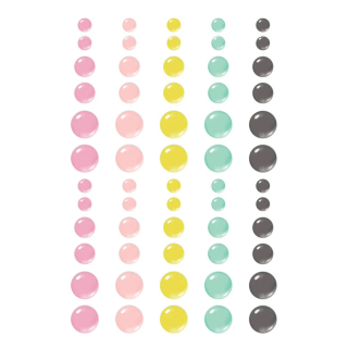 Simple Stories - TRUE COLORS Enamel Dots - enamelové tečky