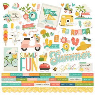Simple Stories - SUMMER SNAPSHOTS Combo Stickers - samolepky
