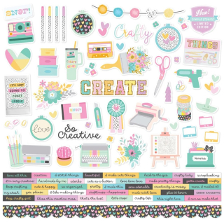 Simple Stories - CRAFTY THINGS Combo Stickers - samolepky