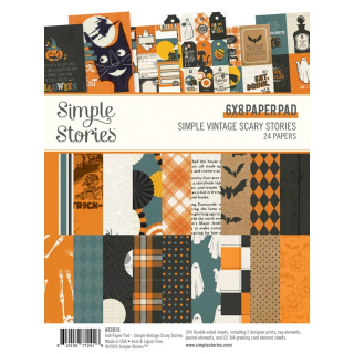Simple Stories - SIMPLE VINTAGE SCARY STORIES 6x8 Paper Pad - scrapbookové čtvrtky
