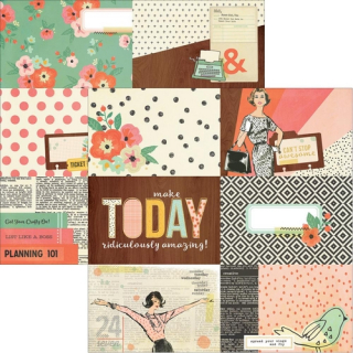 *** Simple Stories - THE RESET GIRL 4x6 Journaling Cards - scrapbooková čtvrtka