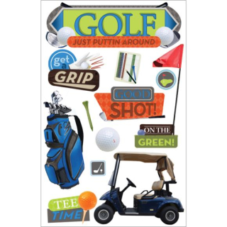 Paper House - GOLF Layered Stickers - 3D samolepky