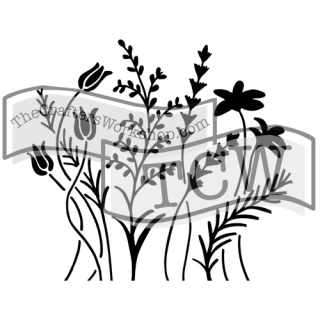 Crafter´s Workshop - WILDFLOWERS 6x6 - šablona / maska