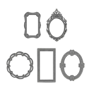 Tim Holtz - IDEA-OLOGY / DECO FRAMES ADORNMENTS - kovové ozdoby