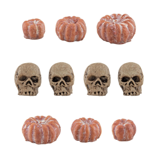Tim Holtz - IDEA-OLOGY / SKULLS & PUMPKINS - resinové ozdoby