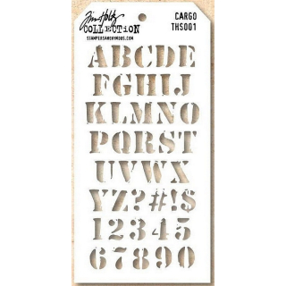Tim Holtz - CARGO - šablona / maska