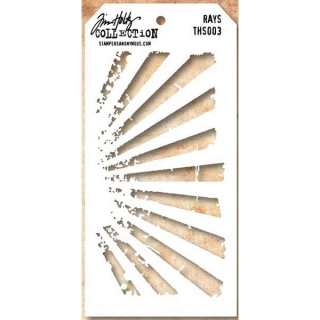 Tim Holtz - RAYS - šablona / maska