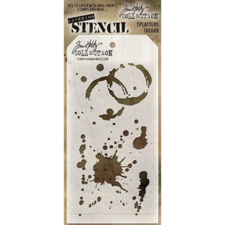 Tim Holtz - SPLATTERS - šablona / maska