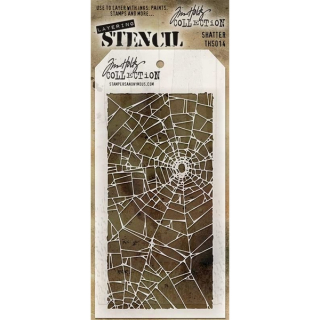 Tim Holtz - SHATTER - šablona / maska