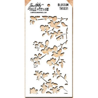 Tim Holtz - BLOSSOM - šablona / maska