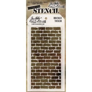 Tim Holtz - BRICKED - šablona / maska
