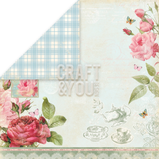 *** Craft & You - TEA TIME 03 - scrapbooková čtvrtka