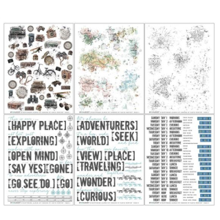 49 & Market - VINTAGE ARTISTRY / EVERYWHERE ALBUM KIT Rub-Ons - propisoty